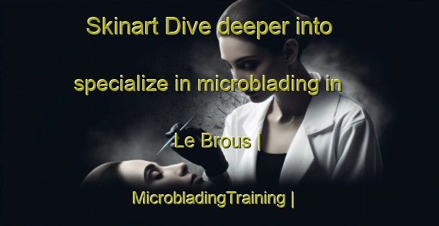 Skinart Dive deeper into specialize in microblading in Le Brous | MicrobladingTraining | MicrobladingClasses | SkinartTraining-France